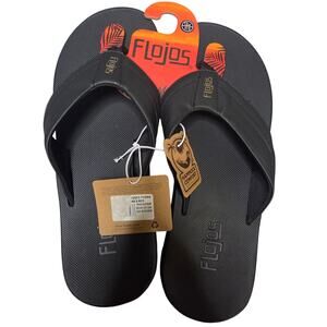 NWT Flojos Cosmo Debossed Thong Men's Size 12